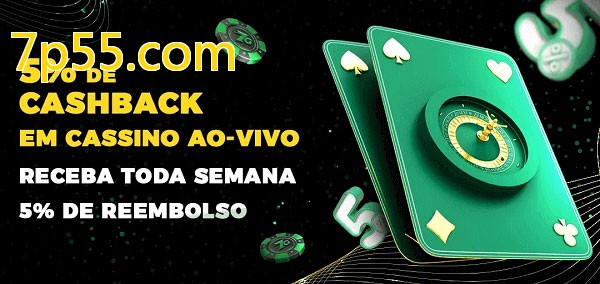 Promoções do cassino ao Vivo 7p55.com